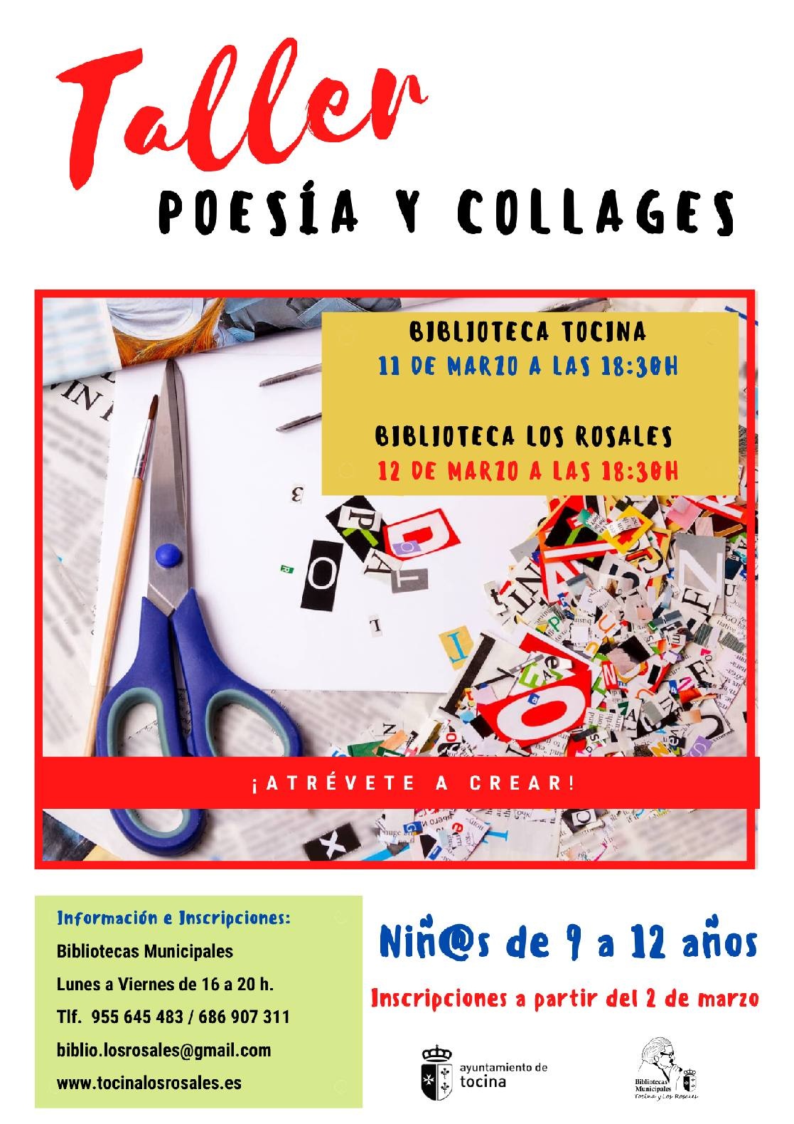 Cartel. Taller Poesia Collage