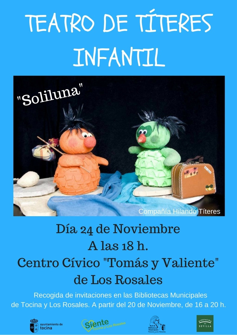 Cartel. Teatro Titeres Infantil. Nov 2017