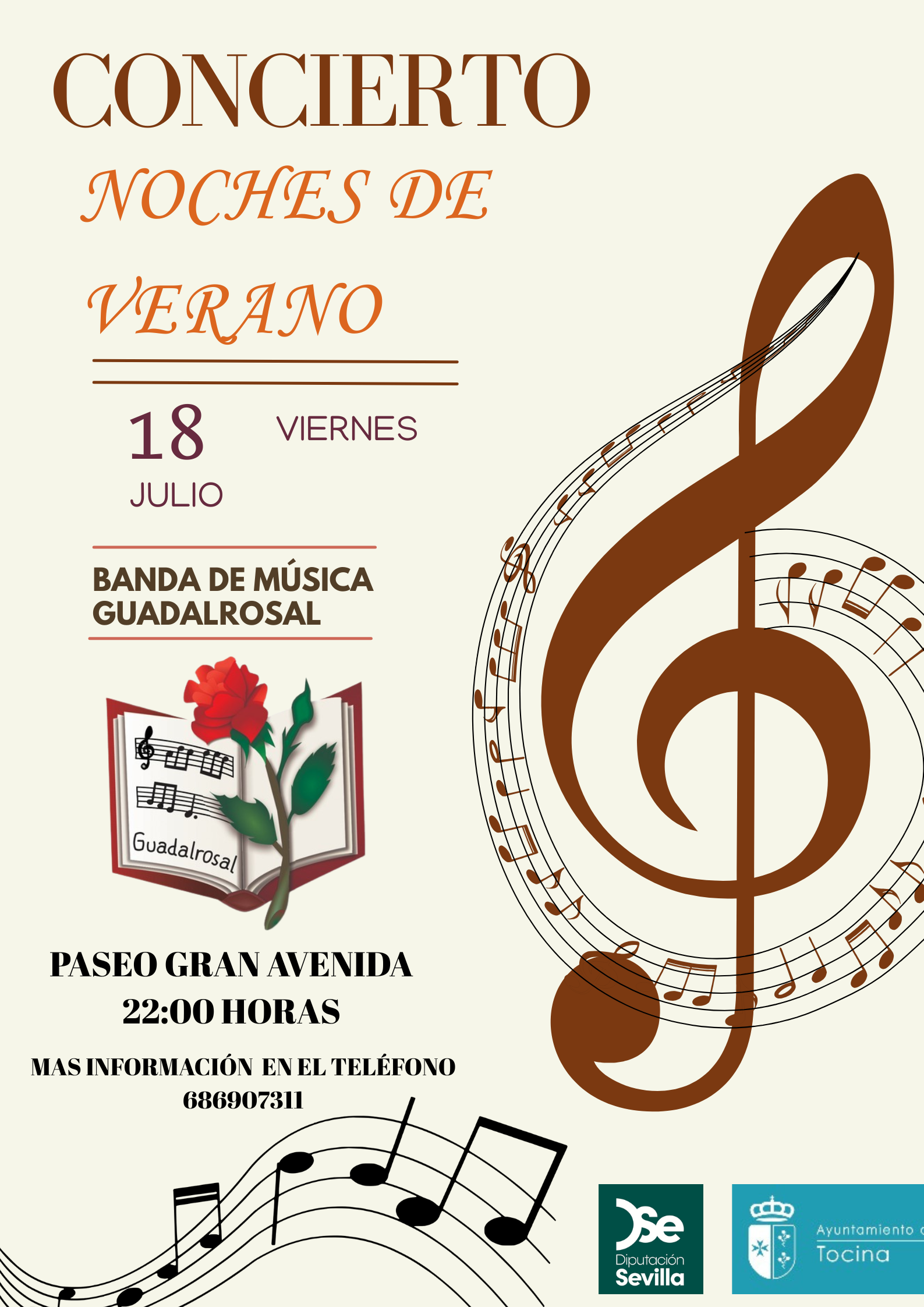 Cartel concierto noches de verano