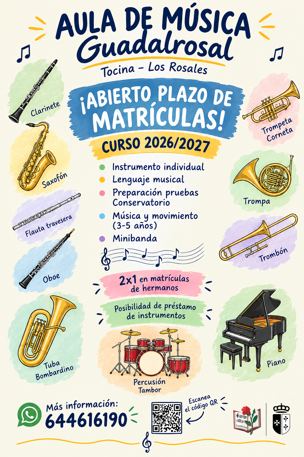 Cartel matrículas 26-27